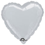 Heart - Metallic Silver 32″ Balloon