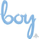 32″ Script Phrase: "boy" - Pastel Blue (air-fill Only)