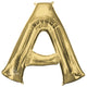 White Gold Letter A 34″ Balloon