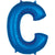 Letter C - Anagram - Blue 34″ Balloon