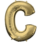 Letter C - Anagram - White Gold 34″ Balloon
