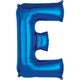 Letter E - Anagram - Blue 34″ Balloon
