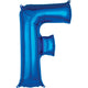 Letter F - Anagram - Blue 34″ Balloon