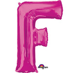 Letter F - Anagram - Pink 34″ Balloon