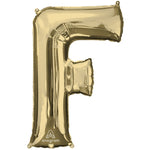 Letter F - Anagram - White Gold 34″ Balloon