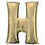 Letter H - Anagram - White Gold 34″ Balloon