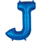 Letter J - Anagram - Blue 34″ Balloon