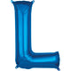 Letter L - Anagram - Blue 34″ Balloon