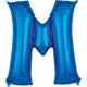 Letter M - Anagram - Blue 34″ Balloon