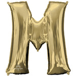 White Gold Letter M 34″ Balloon