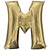 White Gold Letter M 34″ Balloon