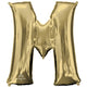 White Gold Letter M 34″ Balloon