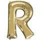 White Gold Letter R 34″ Balloon