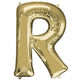 Letter R - Anagram - White Gold 34″ Balloon