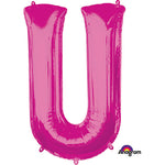 Letter U - Anagram - Pink 34″ Balloon
