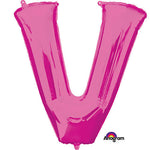 Letter V - Anagram - Pink 34″ Balloon