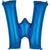 Blue Letter W 34″ Balloon