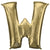 White Gold Letter W 34″ Balloon