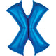 Blue Letter X 34″ Balloon