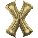 White Gold Letter X 34″ Balloon