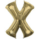 White Gold Letter X 34″ Balloon