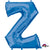 Letter Z - Anagram - Blue 34″ Balloon