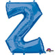 Letter Z - Anagram - Blue 34″ Balloon