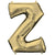 White Gold Letter Z 34″ Balloon