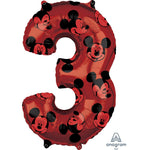 Mickey Mouse Forever Number 3 34″ Balloon