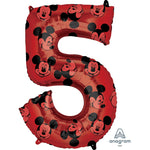 Mickey Mouse Forever Number 5 34″ Balloon