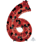 Mickey Mouse Forever Number 6 34″ Balloon