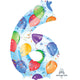 Number 6 - Anagram - Balloons & Streamers 34″ Balloon