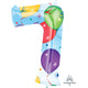 Number 7 - Anagram - Balloons & Streamers 34″ Balloon
