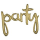 39″ Script Phrase "party" White Gold (air-fill Only)