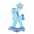 Blue Rocking Horse Airwalkers 50″ Balloon