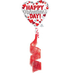Red & Silver Happy Valentine's Day 68″ Balloon