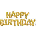 Block Phrase: ″happy Birthday" - Gold (air-fill Only)