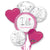 I Do (Woo Hoo!) Bright Pink Wedding Balloon Bouquet