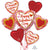 Happy Valentine's Day Marble Heart Trio Bouquet
