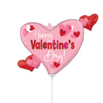 Happy Valentine's Day Playful Swirly Heart Mini Shape (air Fill Only)