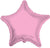 Baby Pink Star (requires heat-sealing) 9″ Foil Balloons by Convergram from Instaballoons