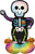 Bare Bones Skeleton AirLoonz 35″ Foil Balloon by Anagram from Instaballoons