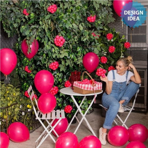 Deluxe Raspberry 11″ Latex Balloons (10 count) – instaballoons Wholesale