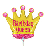 Birthday Queen Mini Shape (air-fill Only) 14″ Balloon