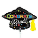 Grad Cap Mini Shape (air-fill Only) 14″ Balloon