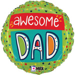 Awesome Dad Confetti 18″ Balloon
