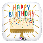 Birthday Cake Candles 18″ Balloon