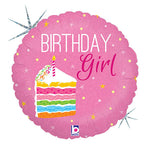 Birthday Cake Girl 18″ Balloon