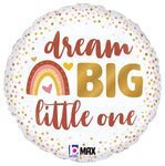 Dream Big Little One Boho Baby 18″ Balloon