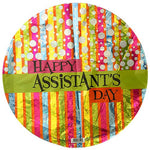 Holographic Happy Assistant's Day 18″ Balloon
